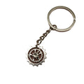 Metal Gear Shape Keychain Industrial Style Key Ring Gift view 5
