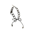 New Chinese Bow Glass Bead Interlocking Choker Necklace For Women Sweet Cool Clavicle Jewelry view 5