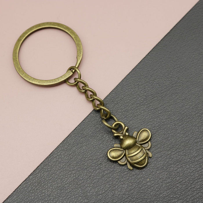 Zinc Alloy Bee Shape Keychain For Bag Charm Gift