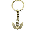 Metal Heart Crown Wings Keychain Gift view 5