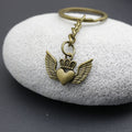 Metal Heart Crown Wings Keychain Gift view 4