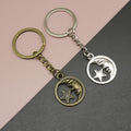 Metal Moon Star Keychain Bag Charm – Antique Copper view 1