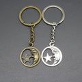 Metal Moon Star Keychain Bag Charm – Antique Copper view 4