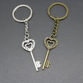 Zinc Alloy Heart Lock Key Keychain Bag Charm Gift view 4