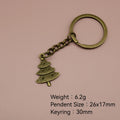 Metal Tree Keychain Bag Charm view 2