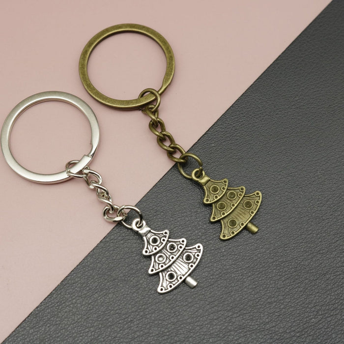Metal Tree Keychain Bag Charm
