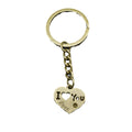 Zinc Alloy Heart I Love You Keychain Romantic Gift – Antique Copper view 5