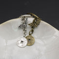 Metal Lucky Coin Bat Keychain Bag Charm view 2