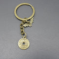 Metal Lucky Coin Bat Keychain Bag Charm view 4
