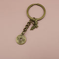 Metal Lucky Coin Bat Keychain Bag Charm view 3