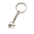 Zinc Alloy Four Leaf Clover Keychain Bag Charm Gift – Antique Copper view 5