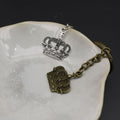 Zinc Alloy Crown Pendant Keychain Bag Charm Gift view 3