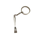 Metal Fork Keychain Bag Charm view 5