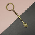 Zinc Alloy Spoon Keychain Bag Charm Gift view 1