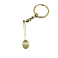 Zinc Alloy Spoon Keychain Bag Charm Gift view 5