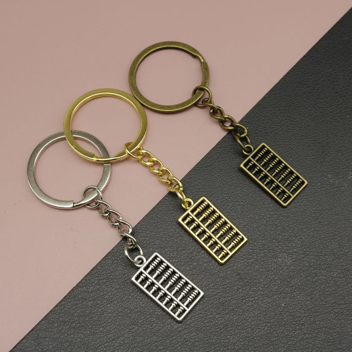 Metal Abacus Keychain Bag Charm