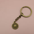 Zinc Alloy Sun Pendant Keychain Bag Charm Gift view 6