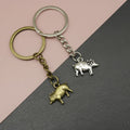 Zinc Alloy Animal Pig Keychain Bag Charm Gift view 1