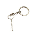 Zinc Alloy Heart Lock Keychain Bag Charm view 5