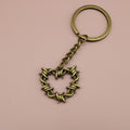 Zinc Alloy Heart Shape Keychain Bag Charm Gift view 6