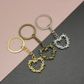 Zinc Alloy Heart Shape Keychain Bag Charm Gift view 1