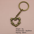 Zinc Alloy Heart Shape Keychain Bag Charm Gift view 2