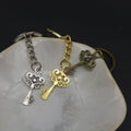 Zinc Alloy Vintage Key Shape Keychain Bag Charm Gift view 4
