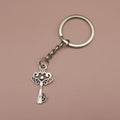 Zinc Alloy Vintage Key Shape Keychain Bag Charm Gift view 3