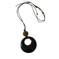 Maillard Retro Acrylic Round Geometric Sweater Necklace For Women Korean Autumn Winter Style view 5