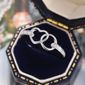 Minimalist Heart Circle Ring For Women, Korean Japanese Style Fashion Jewelry Accessory view 1