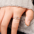 Minimalist Heart Circle Ring For Women, Korean Japanese Style Fashion Jewelry Accessory view 4