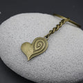 Metal Heart Keychain For Bag Charm Key Ring Gift view 3