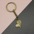 Metal Heart Keychain For Bag Charm Key Ring Gift view 1