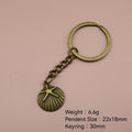 Zinc Alloy Starfish Keychain Ocean Bag Charm Gift view 2