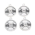 Zinc Alloy Dumbbell Charm Pendant for DIY Necklace Bracelet Jewelry Making view 4