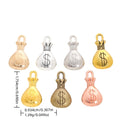 Zinc Alloy Money Bag Charm Pendant No.391002 for DIY Necklace Bracelet Jewelry Making view 1