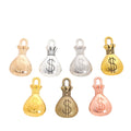 Zinc Alloy Money Bag Charm Pendant No.391002 for DIY Necklace Bracelet Jewelry Making view 5