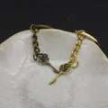 Metal Flower Key Keychain Bag Charm Gift view 3