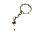 Metal Flower Key Keychain Bag Charm Gift view 5