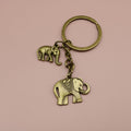 Metal Elephant Keychain Bag Charm Gift – Antique Copper view 4