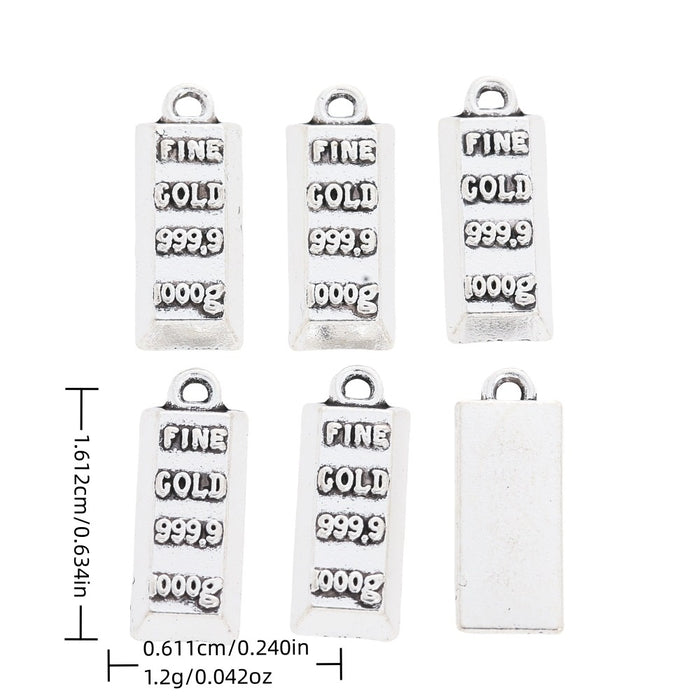 Antique Silver Zinc Alloy Weight Charm Pendant for DIY Necklace Bracelet Jewelry Making