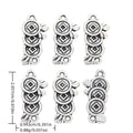 Antique Silver Zinc Alloy Coin Charm Pendant for DIY Necklace Bracelet Jewelry Making view 1