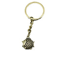 Metal Fish Keychain Bag Charm – Antique Copper view 5