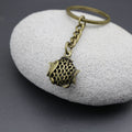 Metal Fish Keychain Bag Charm – Antique Copper view 4