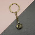 Metal Fish Keychain Bag Charm – Antique Copper view 1