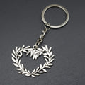 Zinc Alloy Wreath Heart Keychain Bag Charm Gift view 4