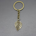 Metal Leaf Keychain Bag Charm view 4