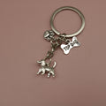 Metal Dog Tag Bone Paw Print Keychain Bag Charm view 6