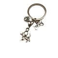Metal Dog Tag Bone Paw Print Keychain Bag Charm view 5