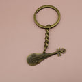 Zinc Alloy Guitar Lute Instrument Keychain Music Gift view 6